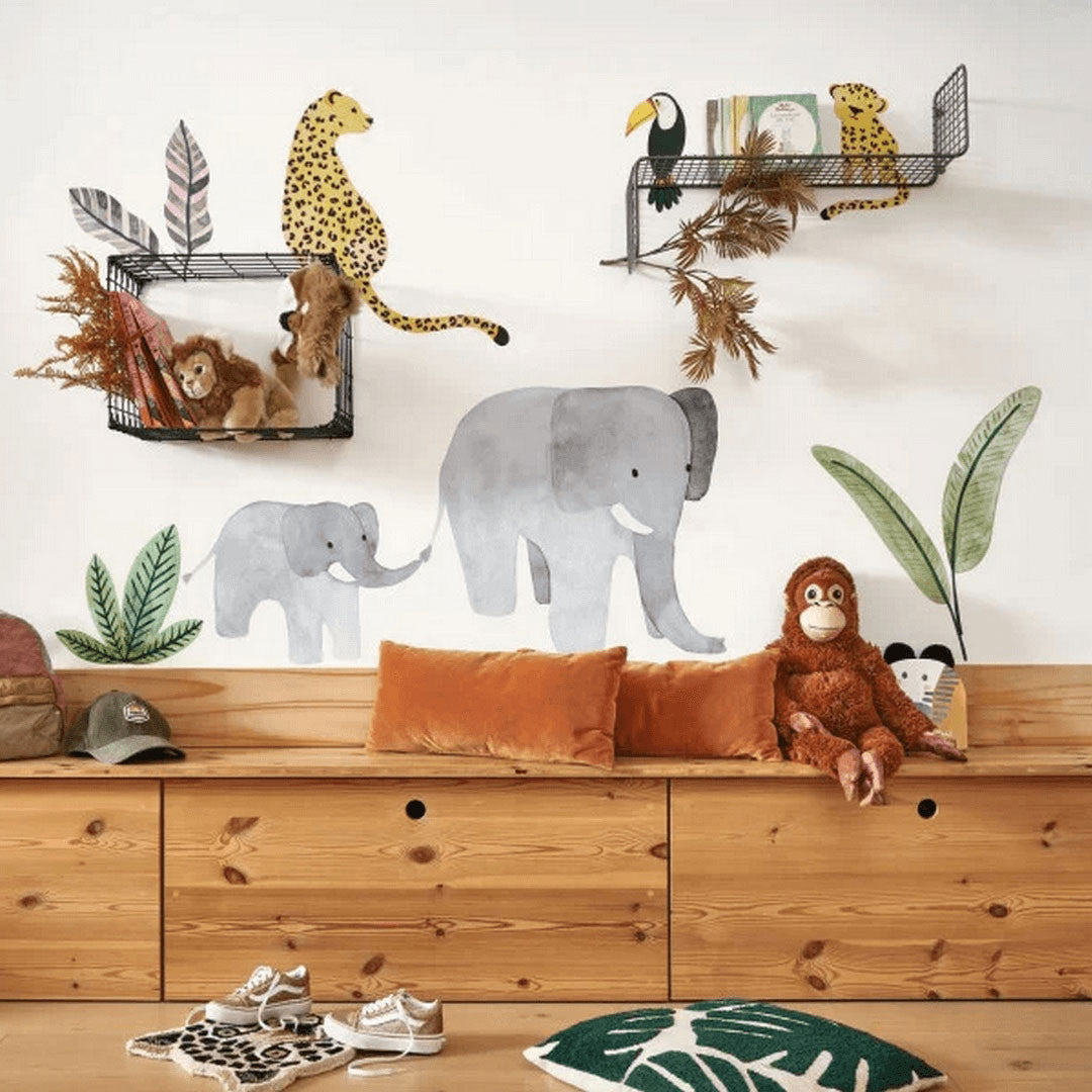 OUTD201019797 Elephants March Spray Up Panel Once Upon A Time 2 Wallpaper by Casadeco