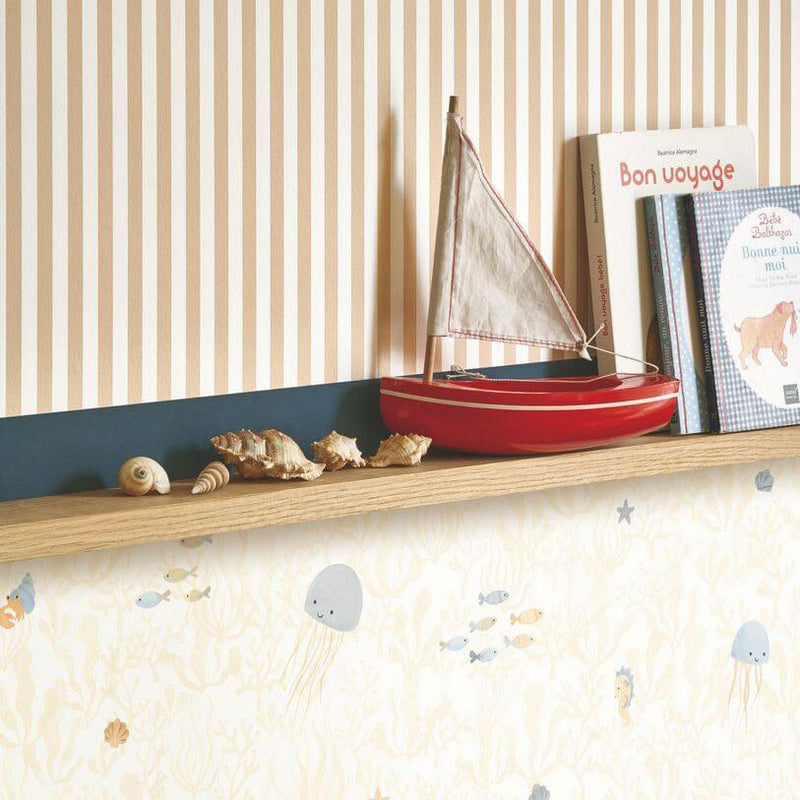 OUTD29887227 My Little World Rayure Once Upon A Time 2 Wallpaper by Casadeco