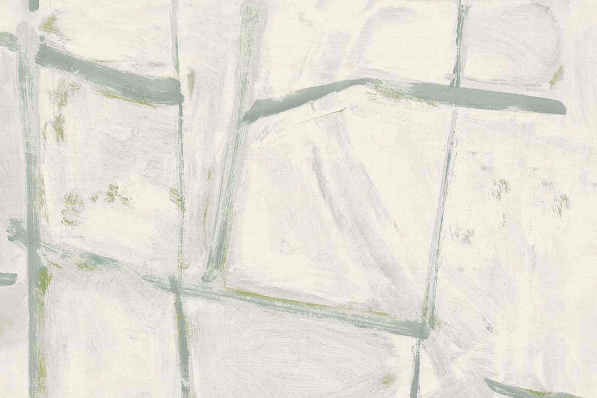 Ocean Squares Vinyl Frost Wallpaper by Christopher Farr Cloth