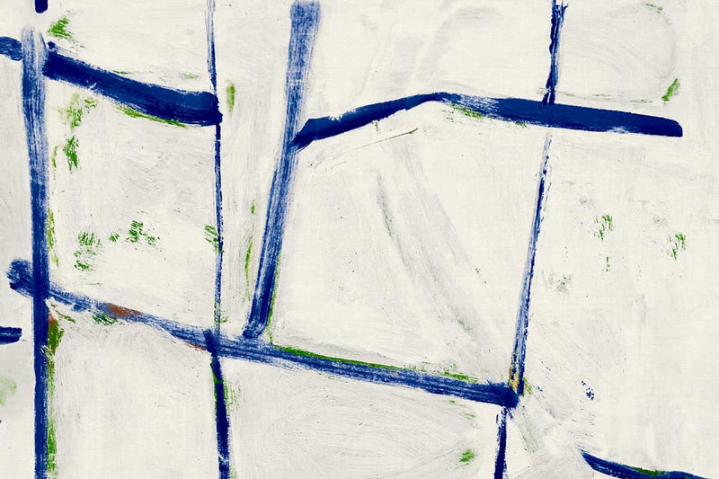 Ocean Squares Vinyl Ultramarine Wallpaper by Christopher Farr Cloth
