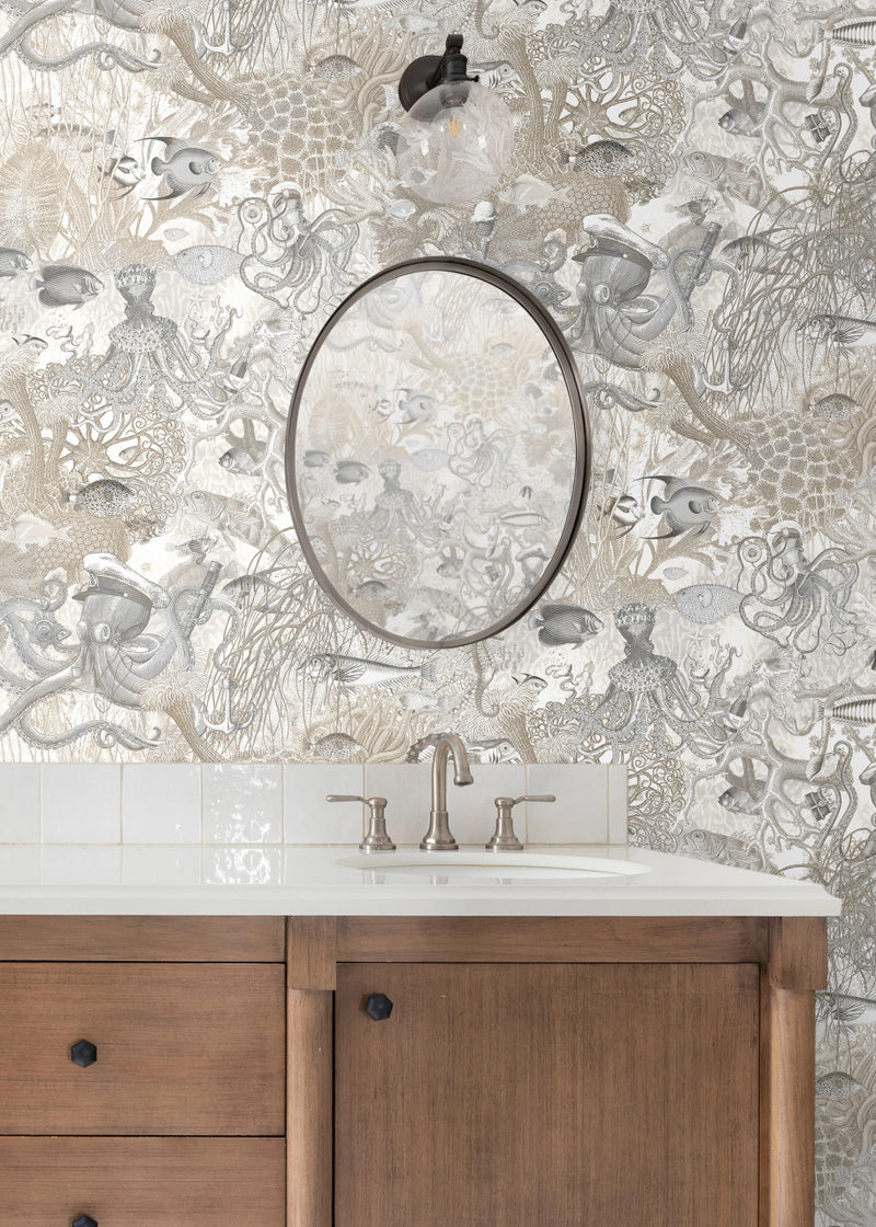 BMWL005/06A Octopus Wild Life Wallpaper by Brand McKenzie