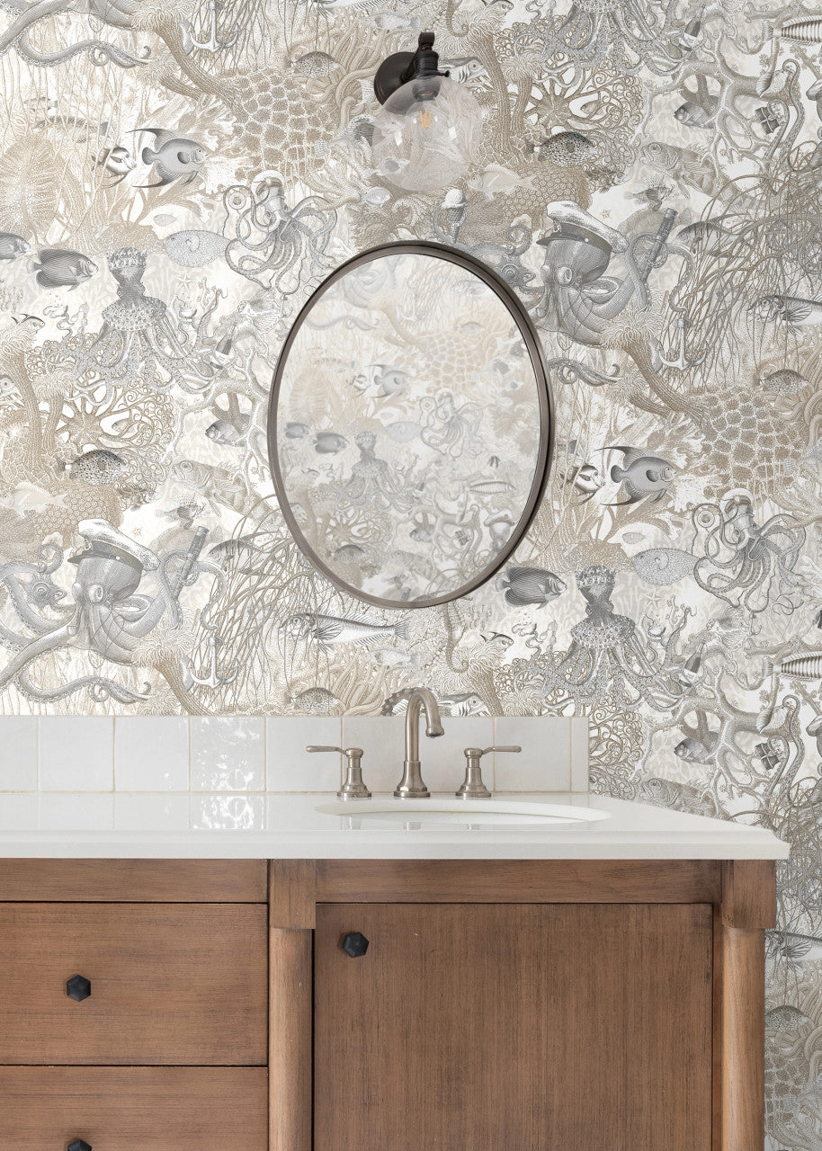 BMWL005/06A Octopus Wild Life Wallpaper by Brand McKenzie