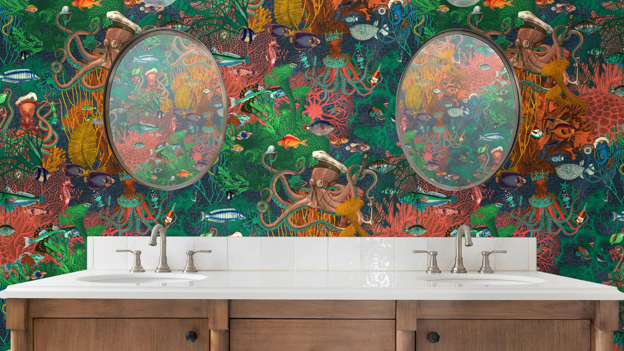 BMWL005/06B Octopus Wild Life Wallpaper by Brand McKenzie