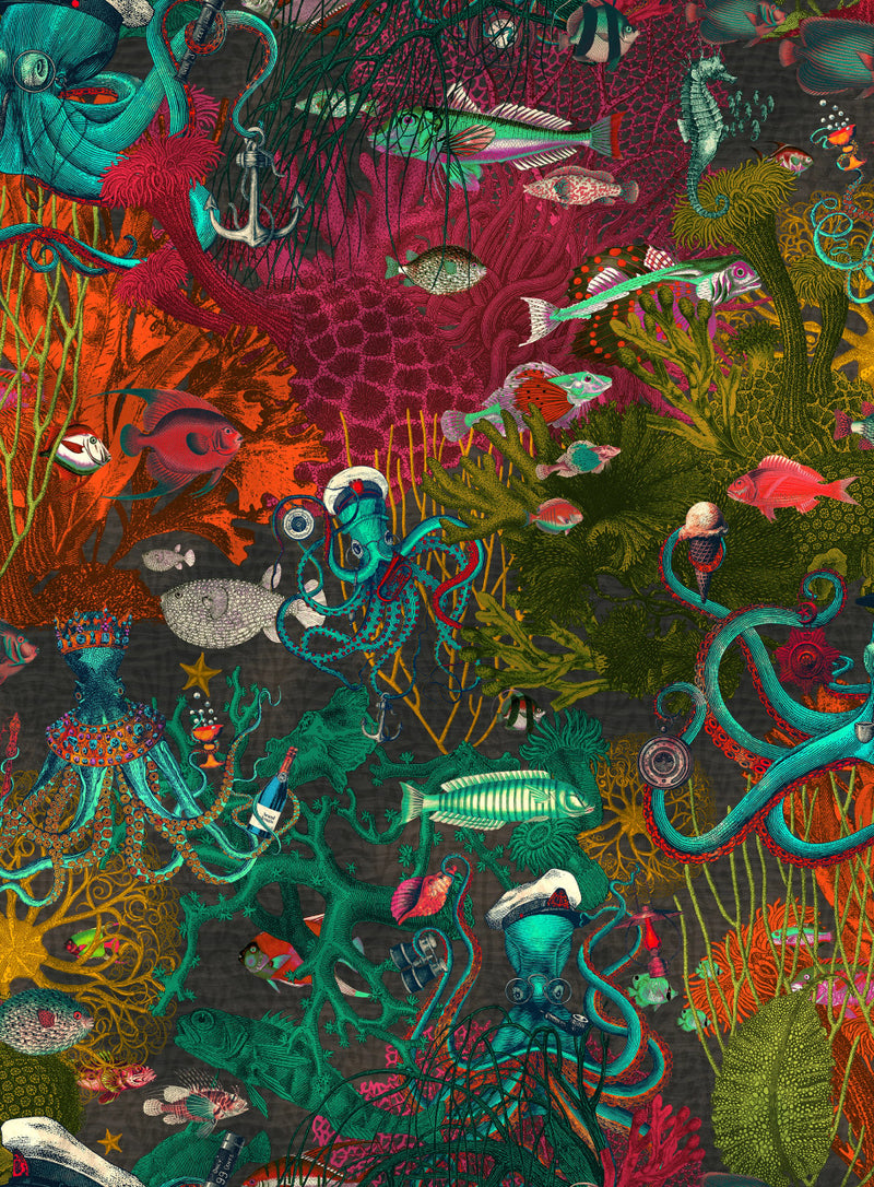 BMWL005/06C Octopus Wild Life Wallpaper by Brand McKenzie