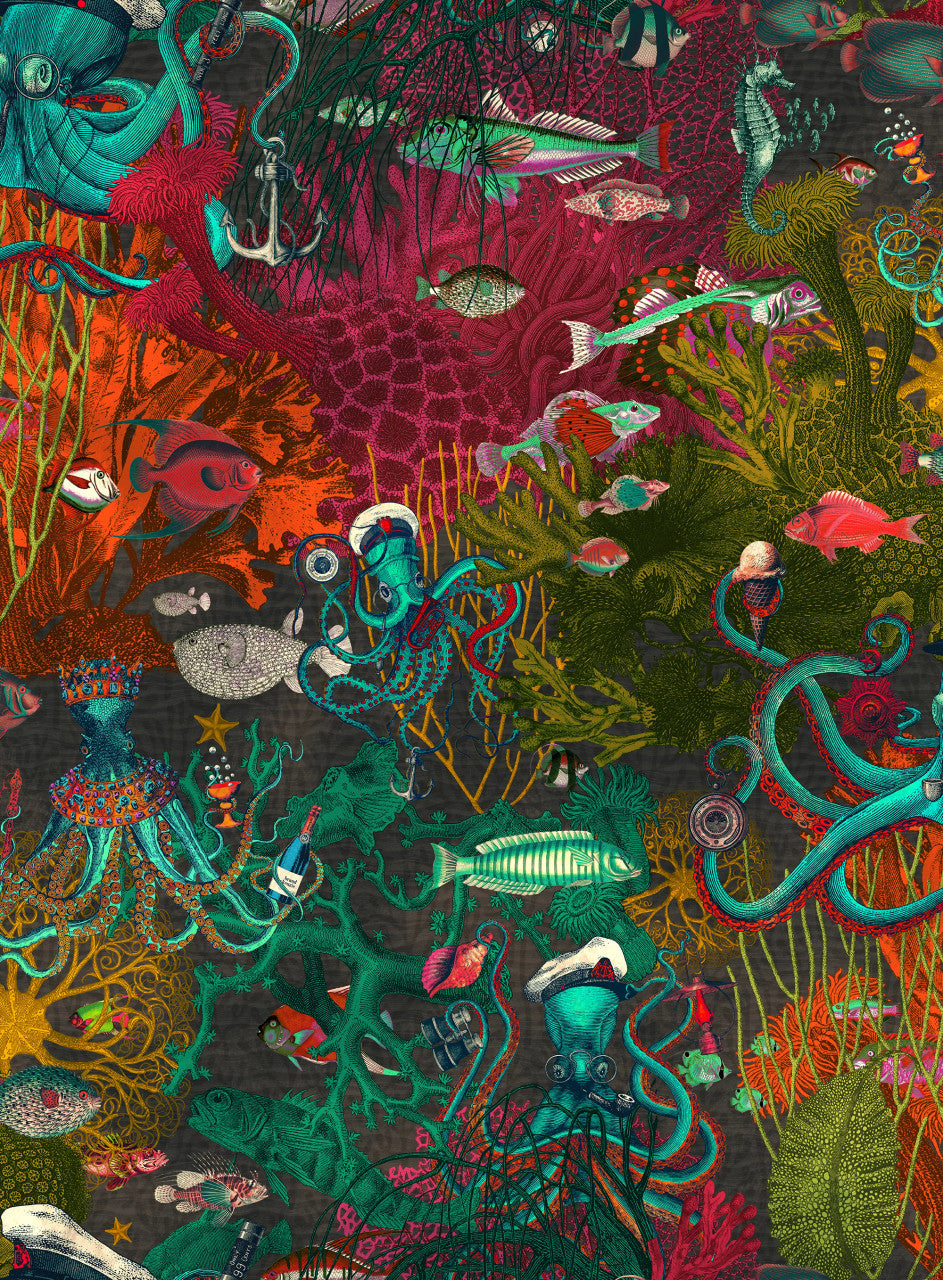 BMWL005/06C Octopus Wild Life Wallpaper by Brand McKenzie