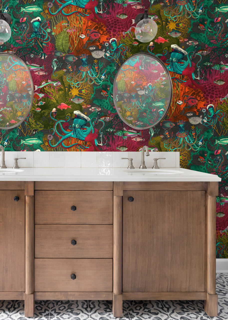 BMWL005/06C Octopus Wild Life Wallpaper by Brand McKenzie