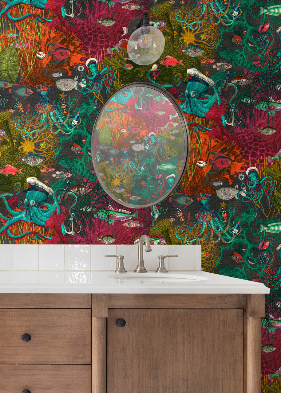 BMWL005/06C Octopus Wild Life Wallpaper by Brand McKenzie