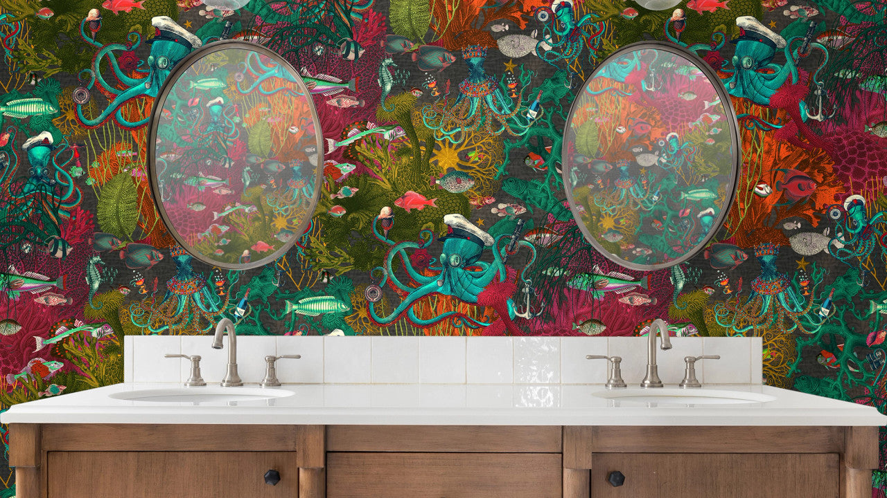 BMWL005/06C Octopus Wild Life Wallpaper by Brand McKenzie