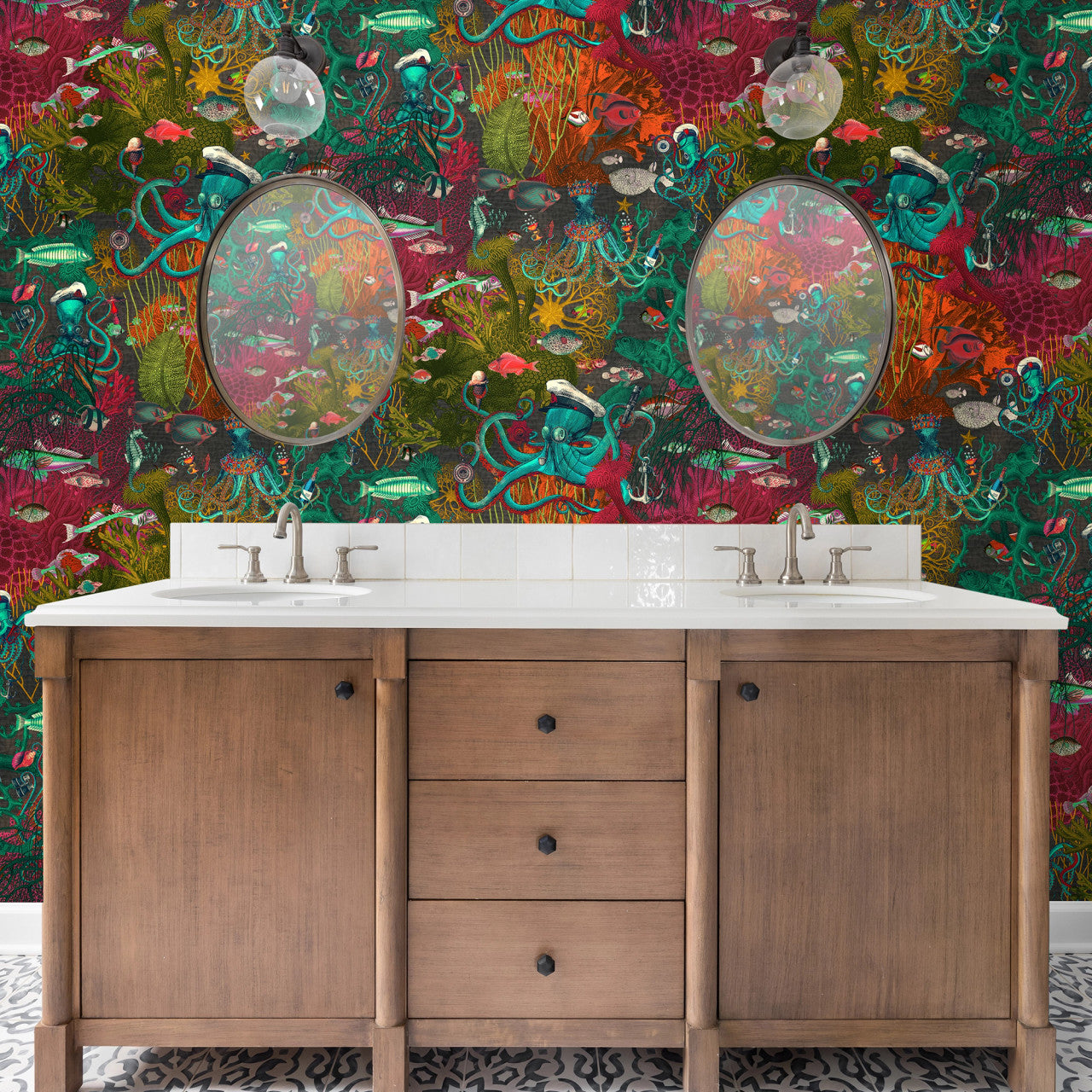 BMWL005/06C Octopus Wild Life Wallpaper by Brand McKenzie