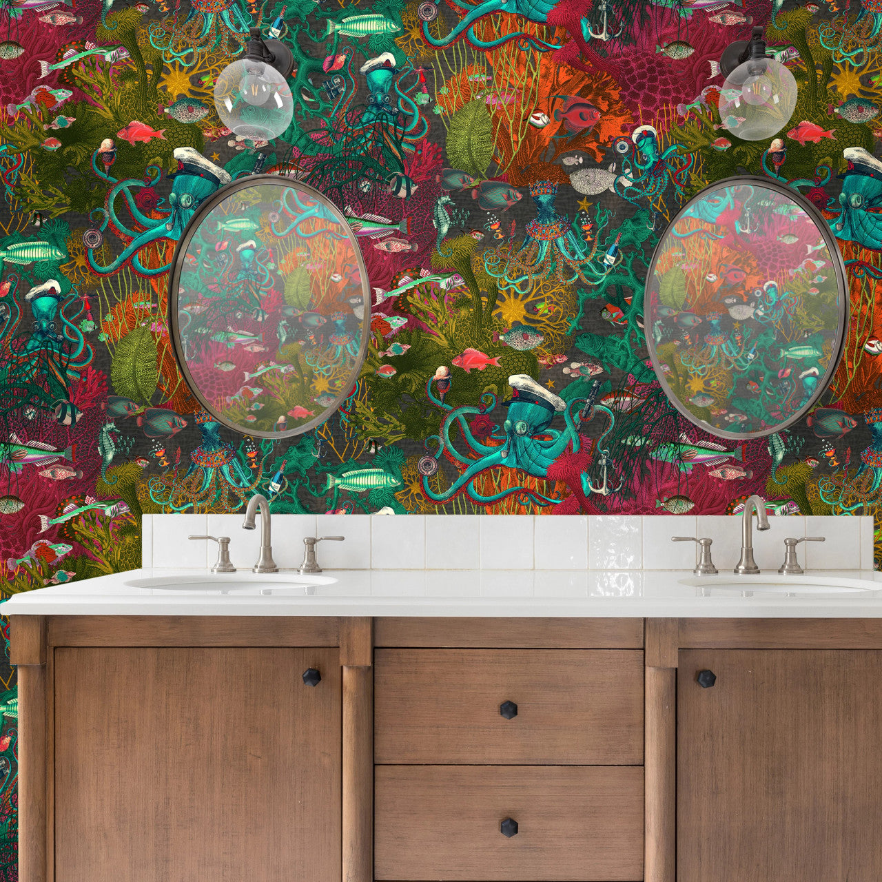 BMWL005/06C Octopus Wild Life Wallpaper by Brand McKenzie