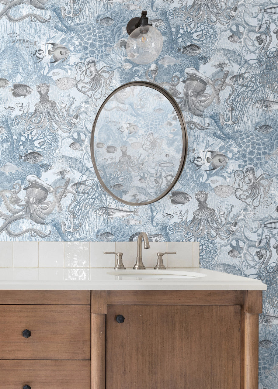BMWL005/06D Octopus Wild Life Wallpaper by Brand McKenzie