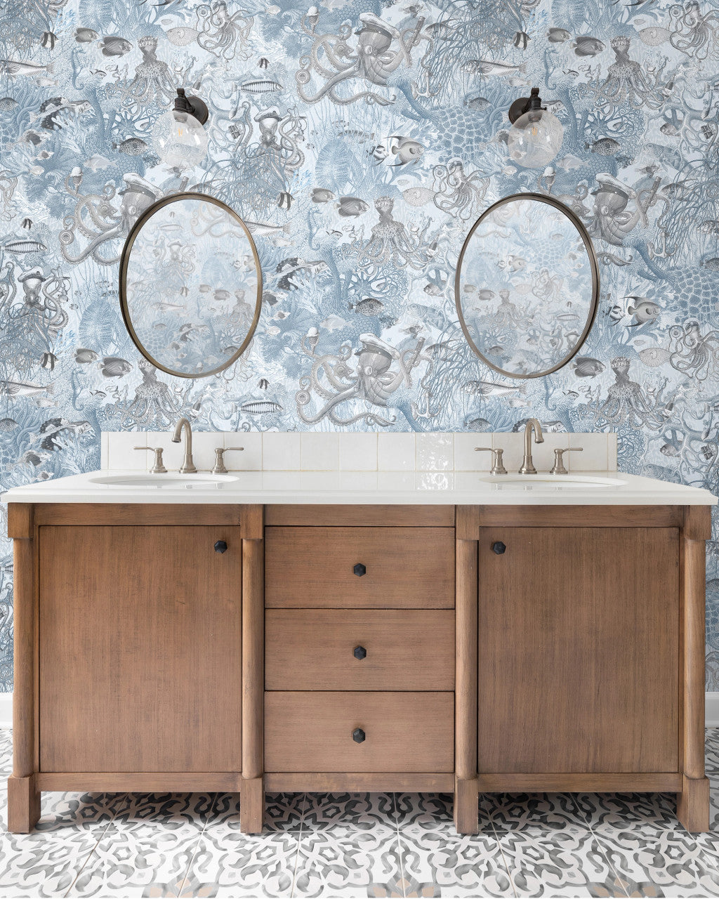 BMWL005/06D Octopus Wild Life Wallpaper by Brand McKenzie