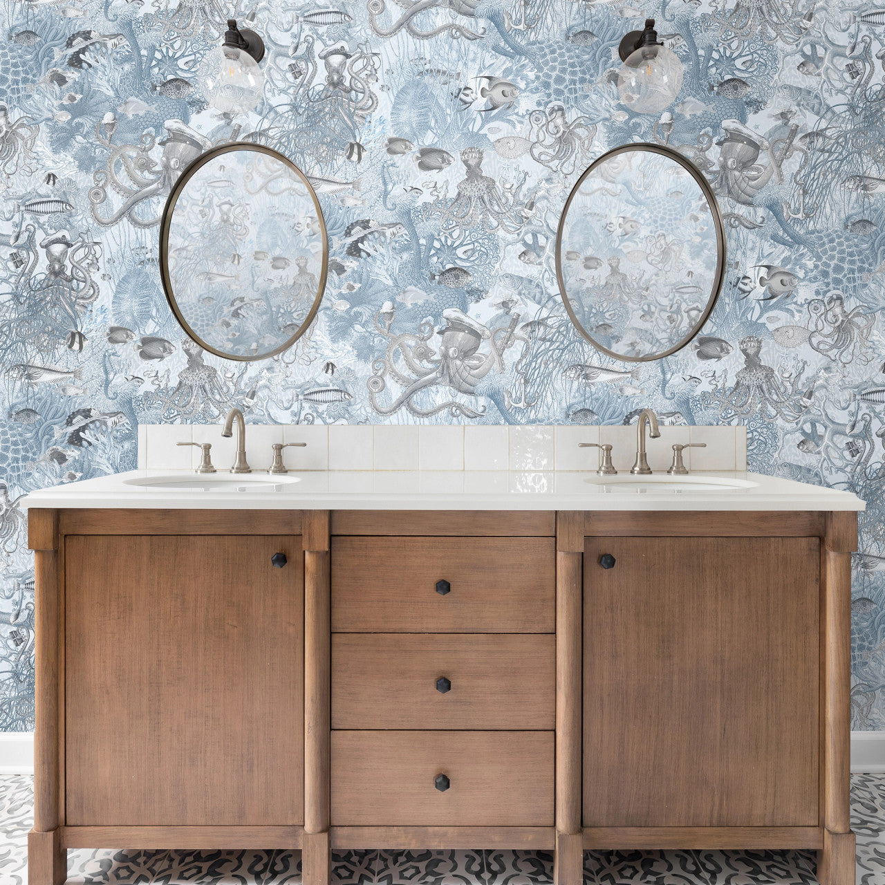 BMWL005/06D Octopus Wild Life Wallpaper by Brand McKenzie