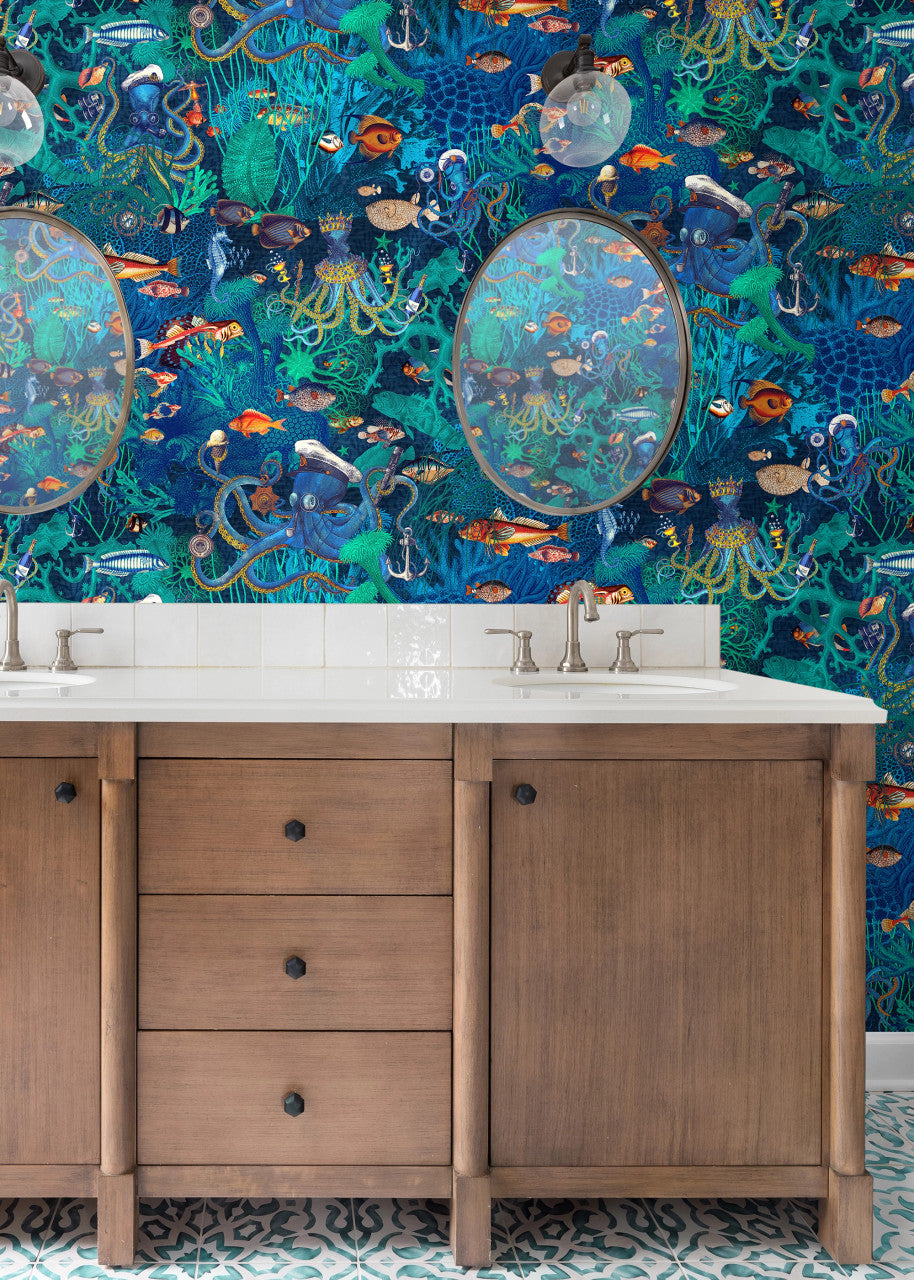 BMWL005/06F Octopus Wild Life Wallpaper by Brand McKenzie