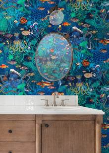 BMWL005/06F Octopus Wild Life Wallpaper by Brand McKenzie