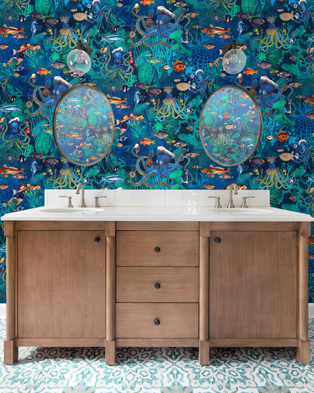 BMWL005/06F Octopus Wild Life Wallpaper by Brand McKenzie