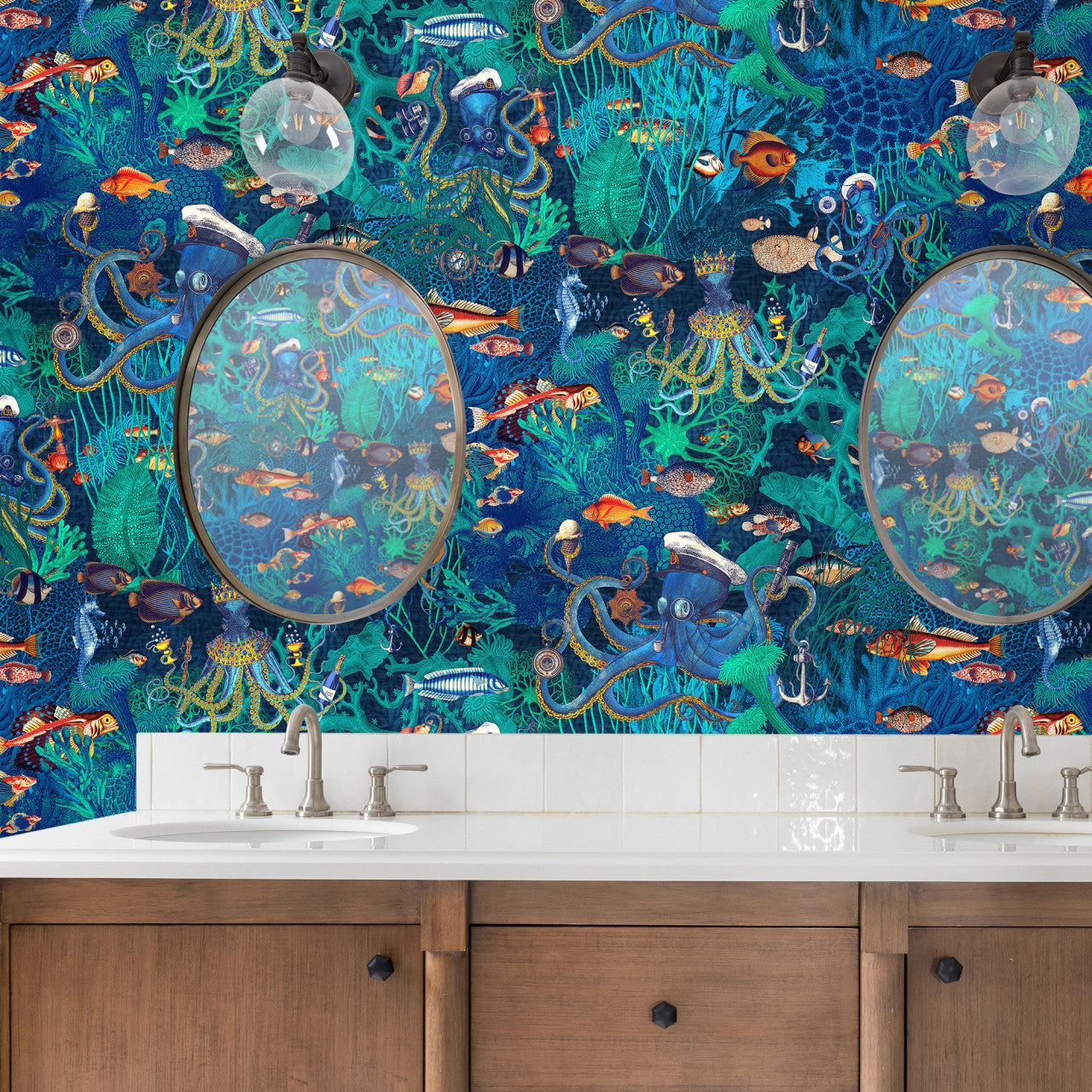 BMWL005/06F Octopus Wild Life Wallpaper by Brand McKenzie