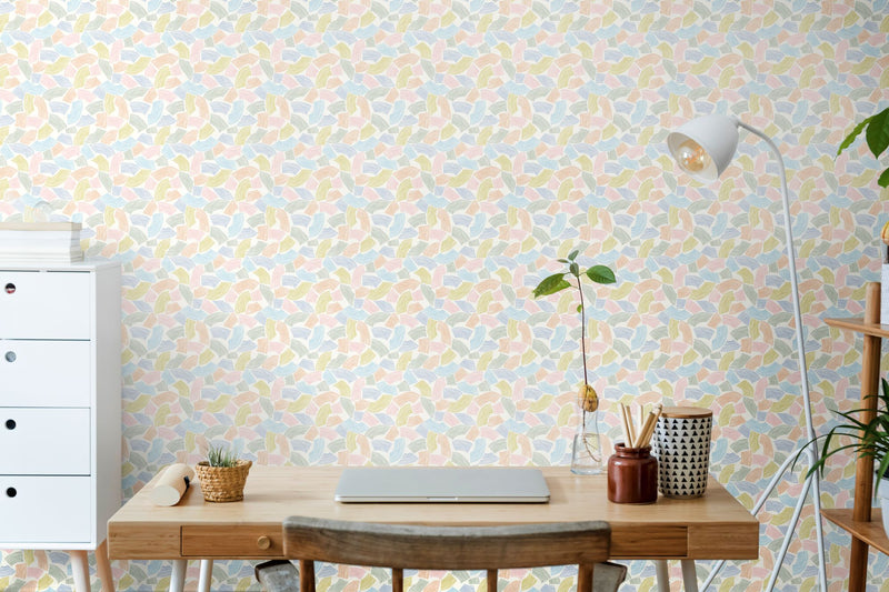 GHS50158W Elements Coral Pastel Wallpaper by Ohpopsi