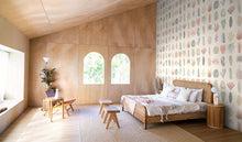 GHS50106W Leaf Boogie Linen Wallpaper by Ohpopsi