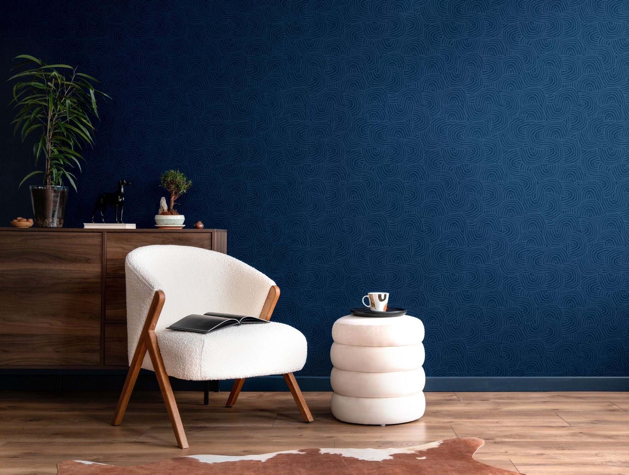 GHS50128W Venation Ink Wallpaper by Ohpopsi