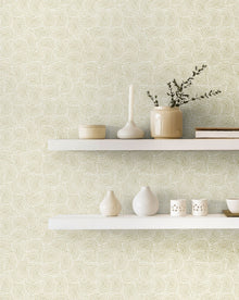 GHS50126W Venation Mini Sage Wallpaper by Ohpopsi