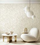 GHS50141W Verdure Linen Wallpaper by Ohpopsi