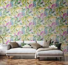 RON50103W Florence Petrol & Amethyst Wallpaper by Ohpopsi