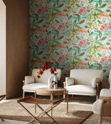 RON50104W Florence Ginger & Duckegg Wallpaper by Ohpopsi