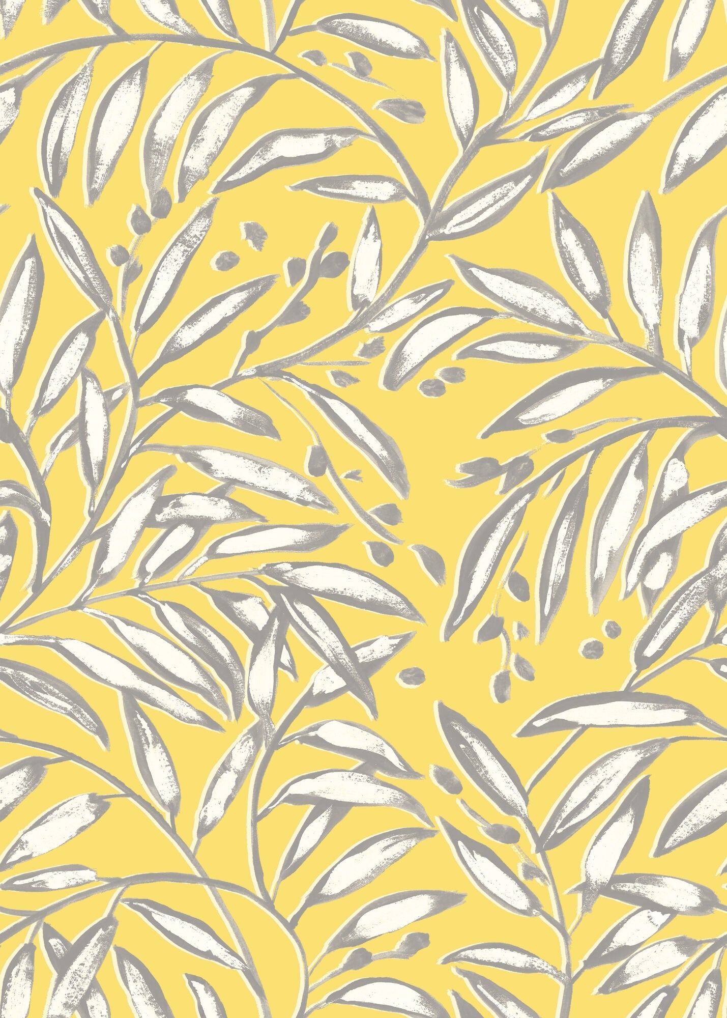 RON50115W Lorena Vine Sunshine Wallpaper by Ohpopsi
