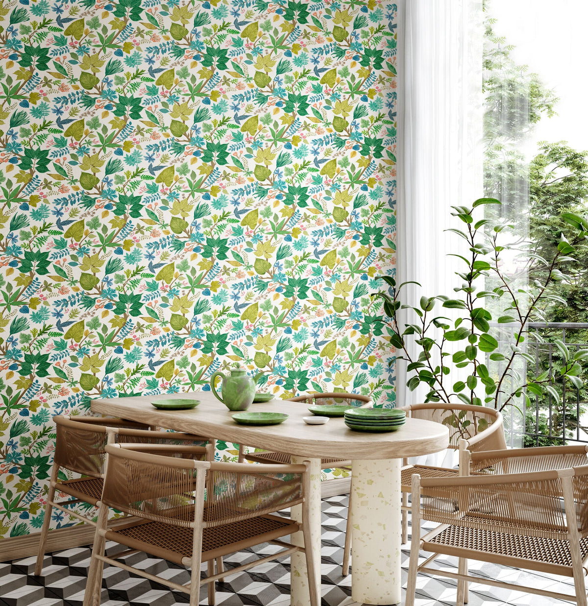 Lush Leaves Fresh Fern Riches of Nature Wallpaper by Ohpopsi