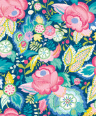 RON50135W Emily Rose Cornflower Mix Wallpaper by Ohpopsi