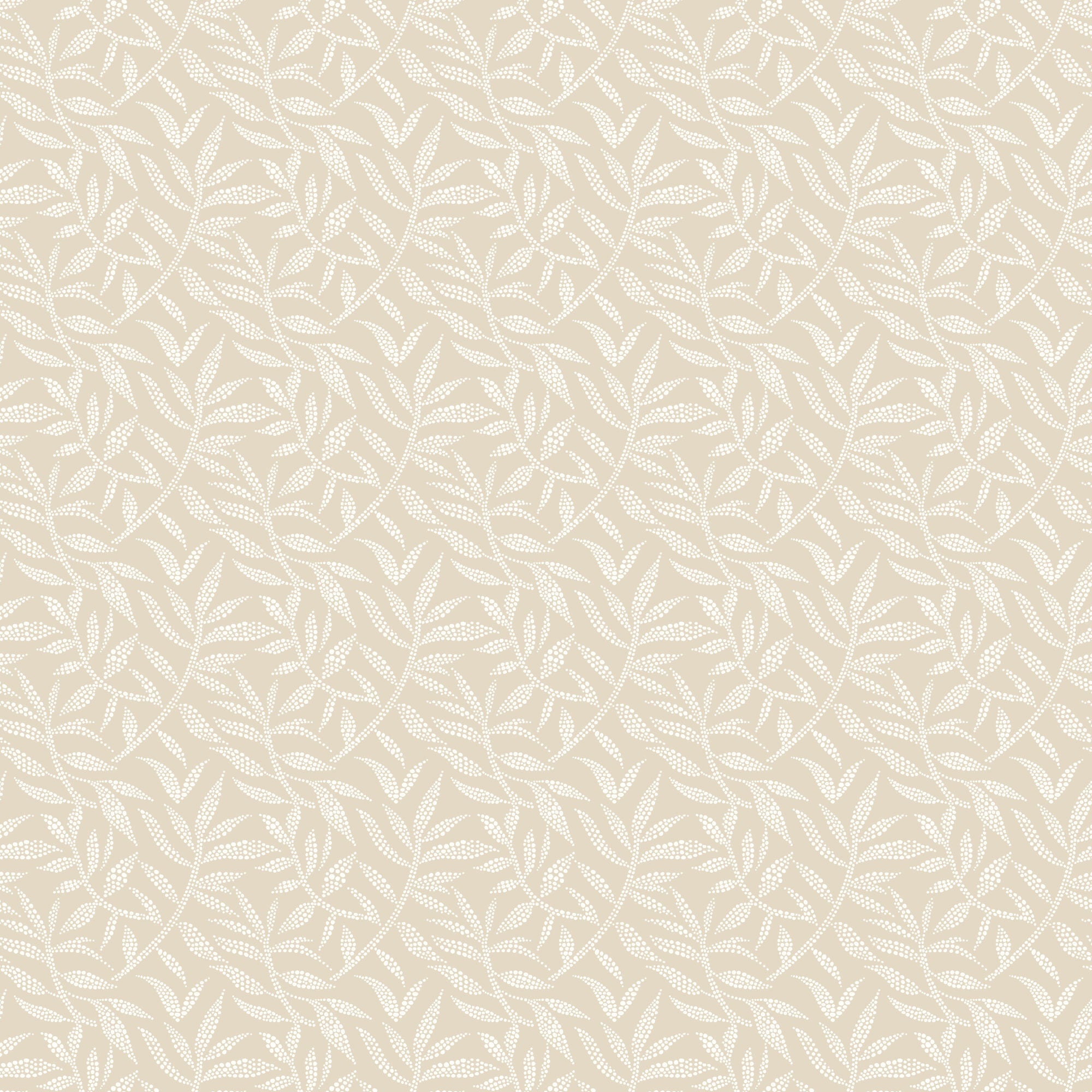 RON50139W Dotty Leaf Dark Linen Wallpaper by Ohpopsi