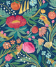 Clementine Ink & Flamingo Riches of Nature Wallpaper by Ohpopsi