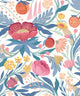 Clementine Cornflower Riches of Nature Wallpaper by Ohpopsi