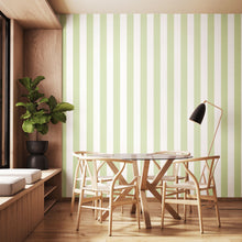 SIS50104W Bloc Stripe Fennel Wallpaper by Ohpopsi