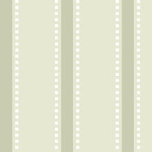 SIS50111W Ticking Stripe Sage Wallpaper by Ohpopsi