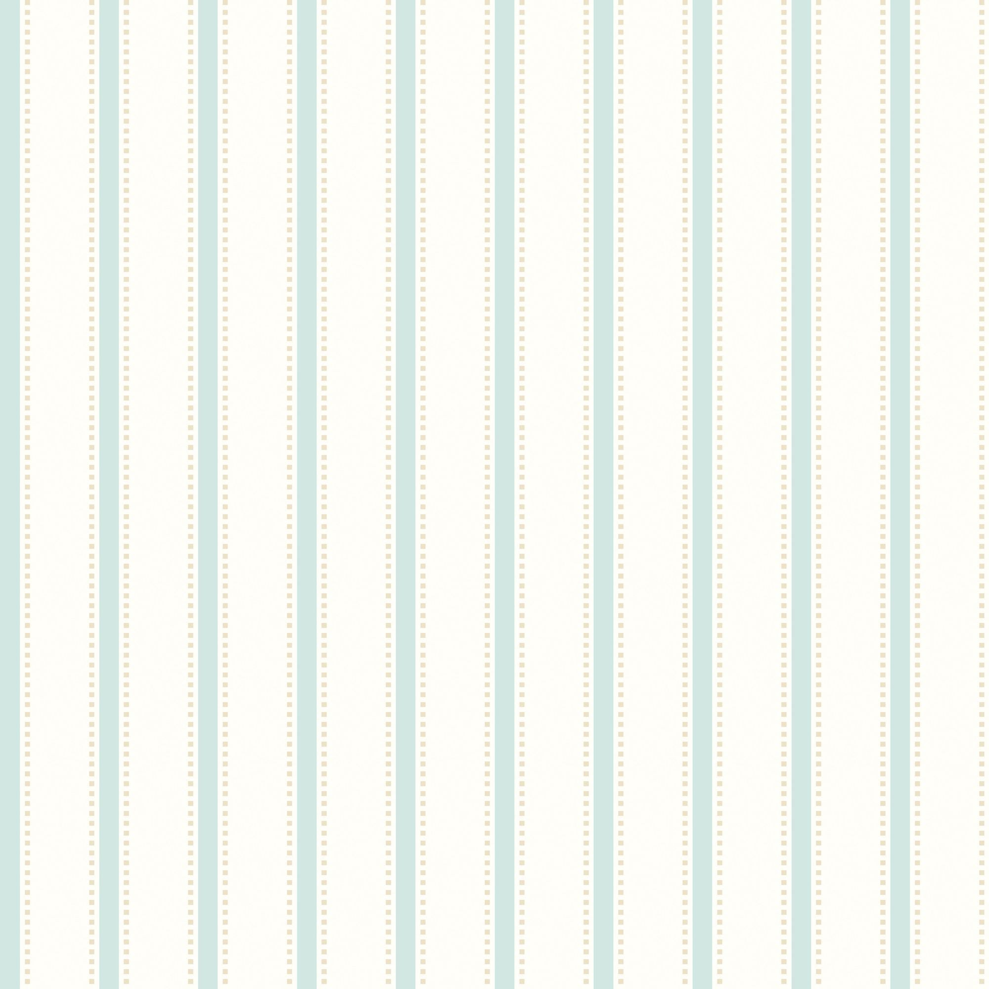SIS50119W Ticking Stripe Seafoam Wallpaper by Ohpopsi