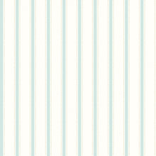 SIS50119W Ticking Stripe Seafoam Wallpaper by Ohpopsi