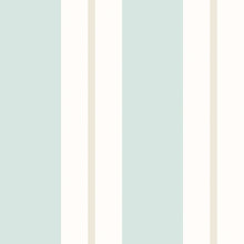 SIS50134W Wide Multi Stripe Seafoam Wallpaper by Ohpopsi