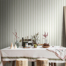SIS50158W Thread Stripe Basil Wallpaper by Ohpopsi