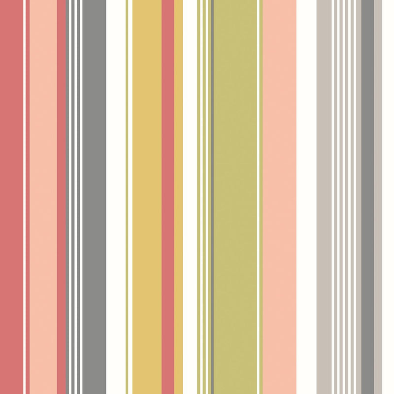 STR50101W Barcode Olive Mix Wallpaper by Ohpopsi