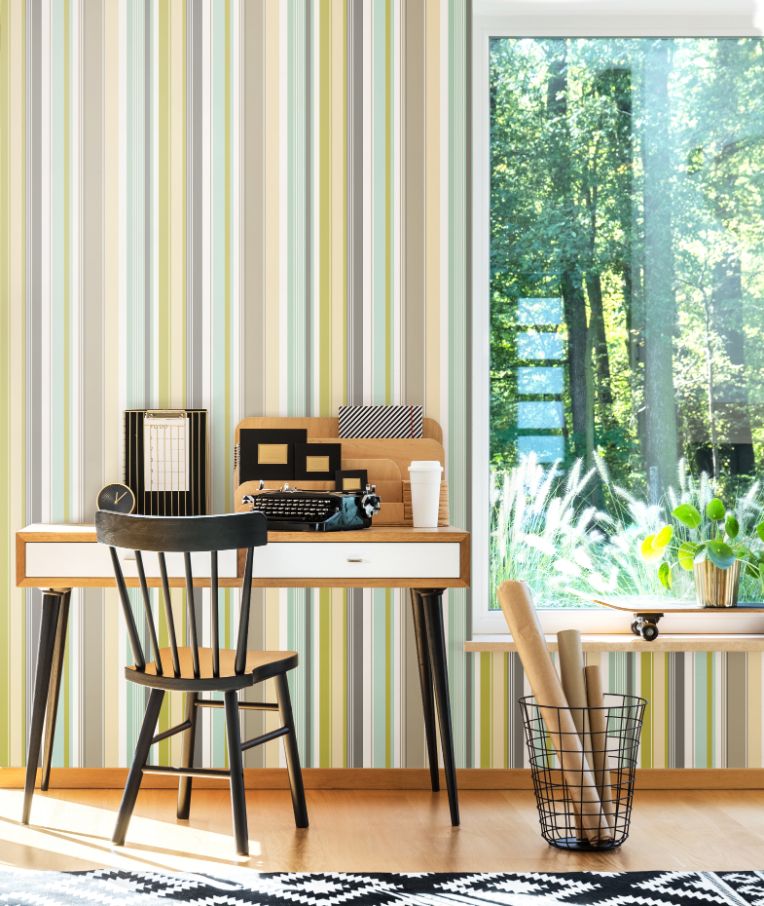 STR50109W Barcode Smokey Wallpaper by Ohpopsi