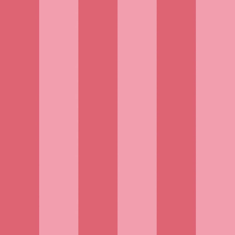 STR50113W Bloc Stripe Coral Wallpaper by Ohpopsi