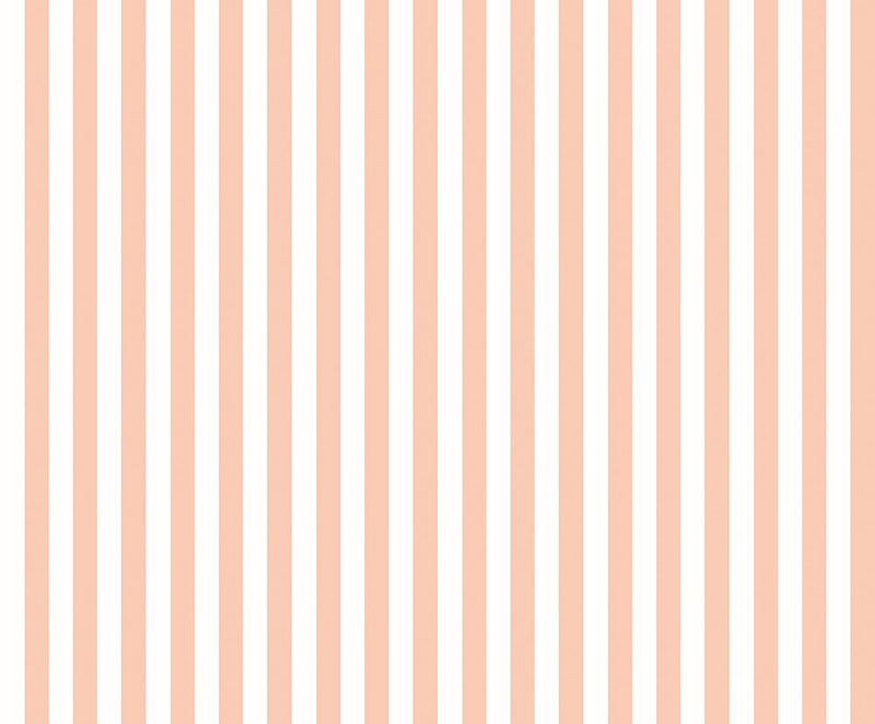STR50114W Bloc Stripe Peach Puff Wallpaper by Ohpopsi
