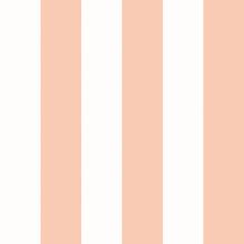 STR50114W Bloc Stripe Peach Puff Wallpaper by Ohpopsi