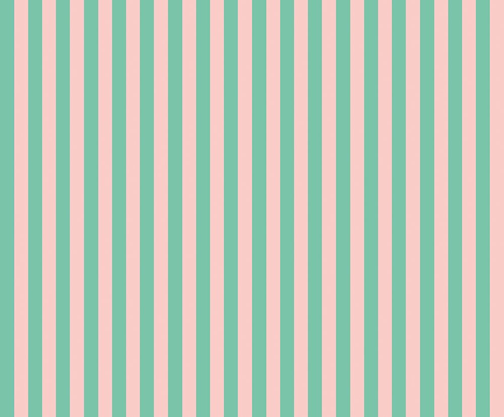 STR50115W Bloc Stripe Jade Blossom Wallpaper by Ohpopsi