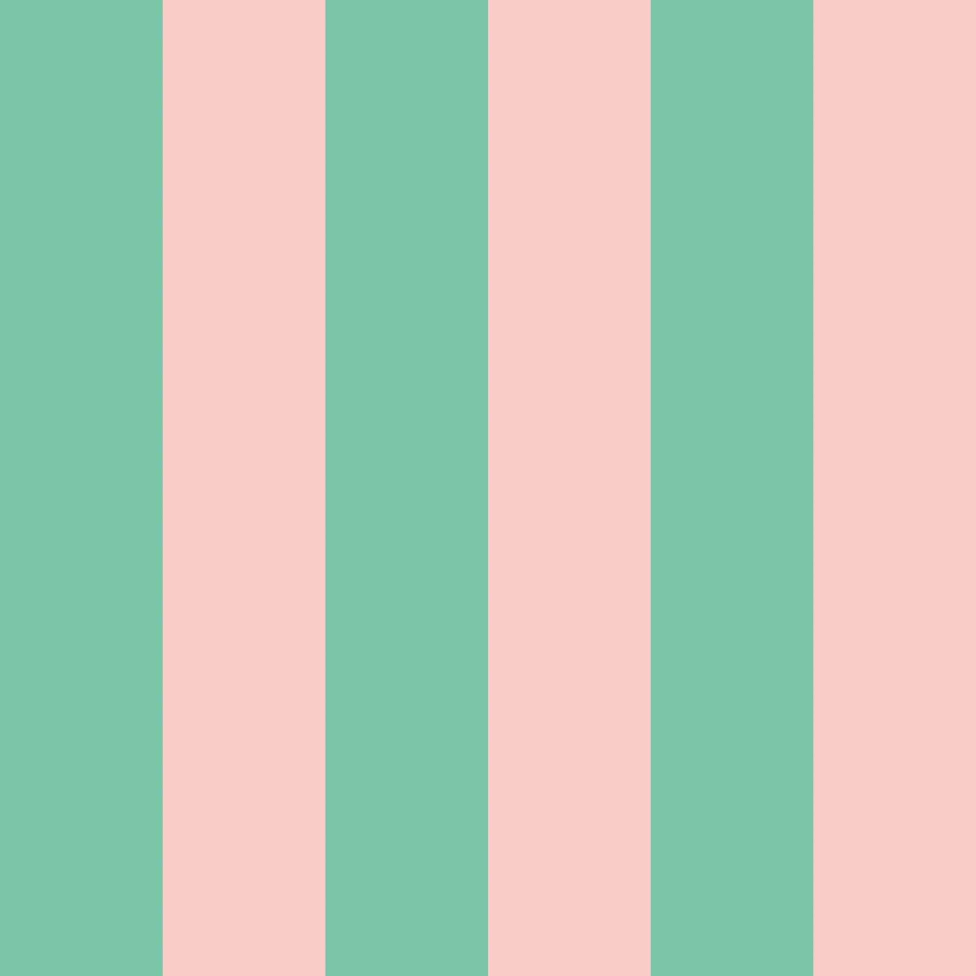 STR50115W Bloc Stripe Jade Blossom Wallpaper by Ohpopsi