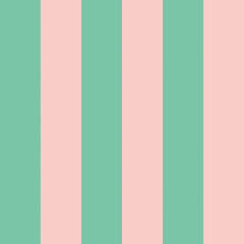 STR50115W Bloc Stripe Jade Blossom Wallpaper by Ohpopsi