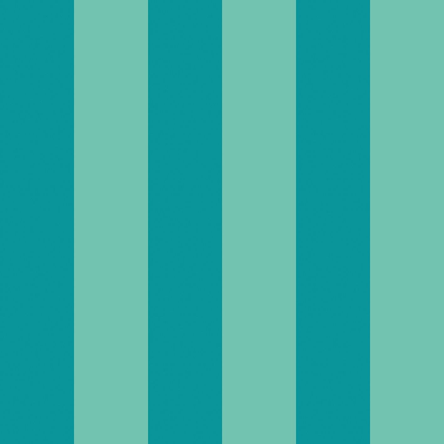 STR50117W Bloc Stripe Rich Teal Wallpaper by Ohpopsi