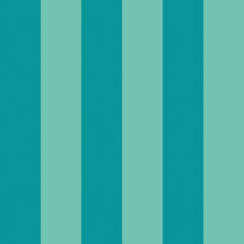 STR50117W Bloc Stripe Rich Teal Wallpaper by Ohpopsi